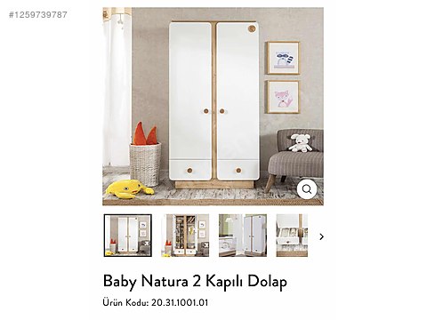 Bebek Odası Takımı / Çilek mobilya baby natura büyüyen karyola ve