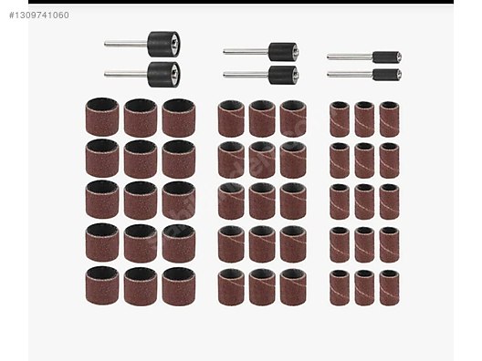 51 li set , yüzük Zımpara Kiti Dremel vb.Için Kauçuk Davul Mandr
