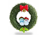 El Yapımı Yılbaşı Kapı Süsü Kardan Adam