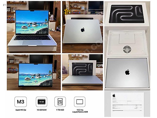 MacBookPro 14インチ M3 16GB 1TB AppleCare+ Apple Macbook / Apple MacBook Pro 14 M3 | 16GB 1TB | %94 Pil | 119
