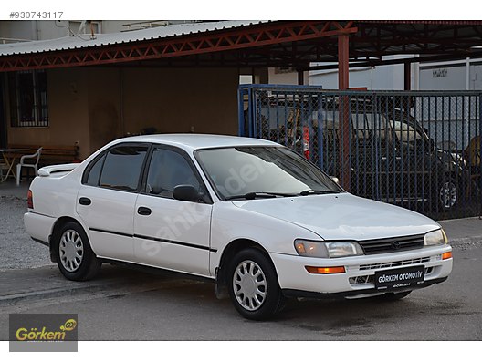 toyota corolla 1 6 xli gorkem otomotiv den beyaz 1994 toyota corolla 1 6 xli klimali at sahibinden com 930743117