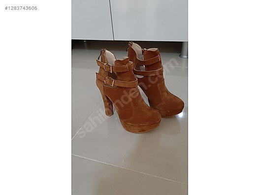 Süet Topuklu Bot - Kadın Bot Modelleri