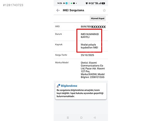 İkinci El ve Sıfır Alışveriş / Cep Telefonu & Aksesuar / Cep Telefonu / Xiaomi / 12T Pro