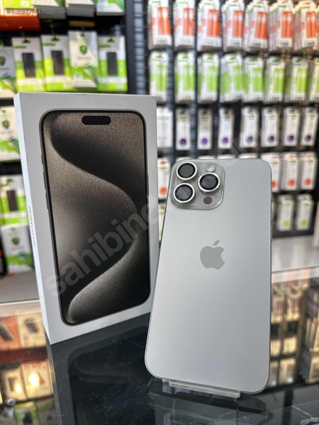 Resim Apple iPhone 15 Pro Max İkinci El TR | 256 GB | Natürel Titanyum İkinci El 15 PRO MAX TR PİL 100
