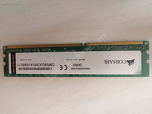 CMV8GX3M1A1600C11 8 GB Corsair ValueSelect DDR3 1600 MHz RAM