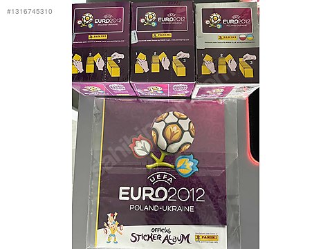 Sport Cards / Panini Euro 2012 albüm + 100 lük kutular on