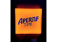 aperitif time led ışıklı tabela