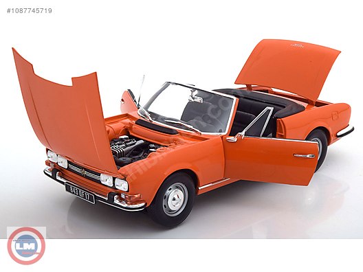 でのお】 Norev 1970 Peugeot 504 Cabriolet， Orange 184826 - 1/18