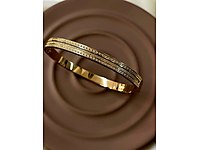 316L Çelik gold simli kelepçe