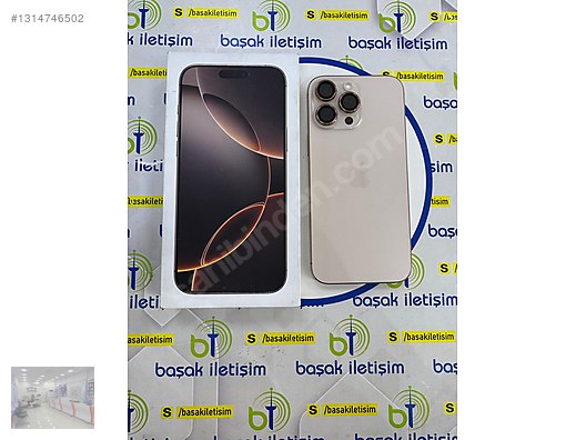 Apple / iPhone 16 Pro Max / İPHONE 16 PRO MAX 256 GB ÇÖL PİL 92