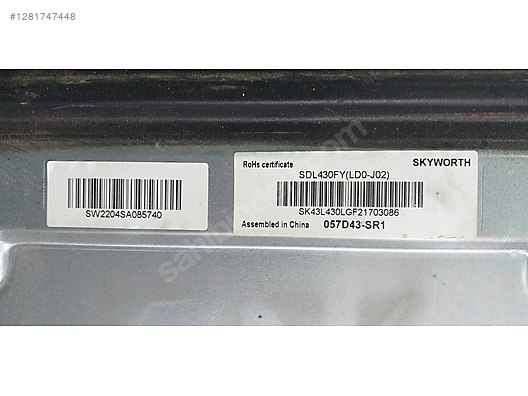 ZGY190R-12 , DPU510 , ARÇELİK A43 C 685 A MAİN BOARD - TV Yedek