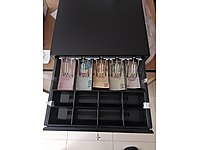 41 cm x 41 cm Para Çekmecesi metal kasa 5 kağıt 8 madeni