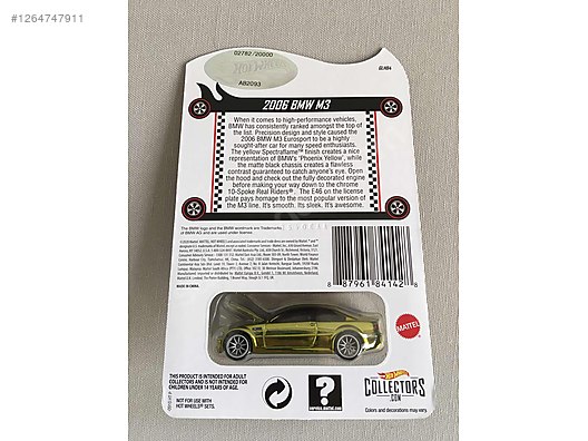 HOTWHEELS RLC 2006 BMW M3 #02782 / 20000 at sahibinden.com