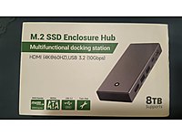 M.2 SSD enclosure(muhafaza) ve 5in1 Hub bütünleşik Sıfır METAL