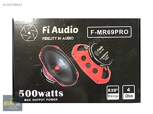 Fi AUDİO F-MR69PRO 6x9 OVAL MİDRANGE HOPARLÖR 500WATT 150W RMS