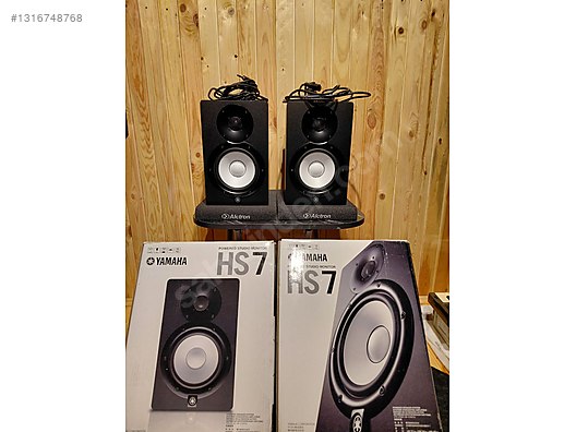 Yamaha hs7 (çift) full kutu + Alctron Hoparlör İzolatörü