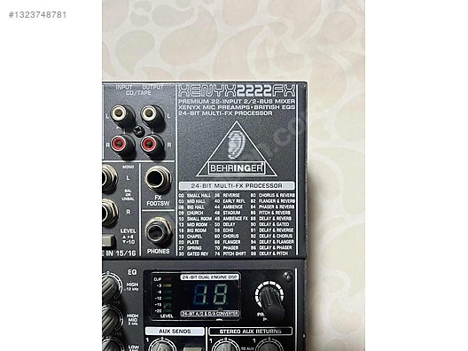Behringer Xenyx 2222FX Profesyonel Analog Mikser sahibinden.comda