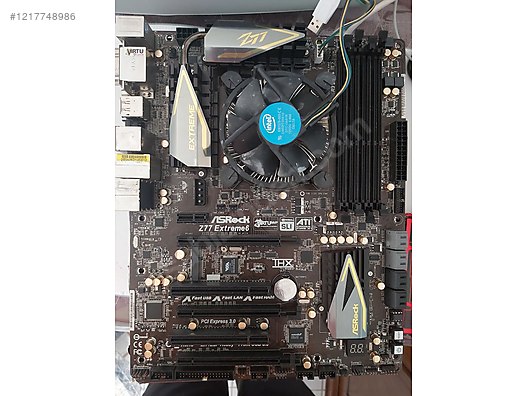 ASROCK Z77 EXTREME 6 ANAKART I7 3770K 16GB 2400MHZ REM SET - Anakart ve Tüm Masaüstü Bilgisayar Parçaları sahibinden.com'da