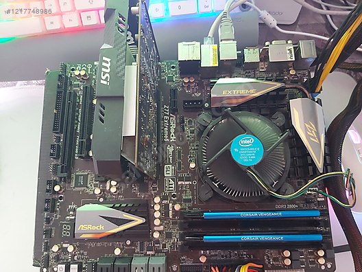 Masaüstü Bilgisayar - Anakart ASROCK Z77 EXTREME 6 ANAKART I7 3770K 16GB 2400MHZ REM SET Anakart Anakart