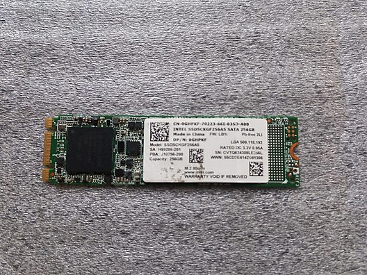 ２枚セット SSDSCKGF256A5 256GB SATA M.2 SSD intel SSDSCKGF256A5 256GB M.2 80MM SATA SSD sahibinden.comda