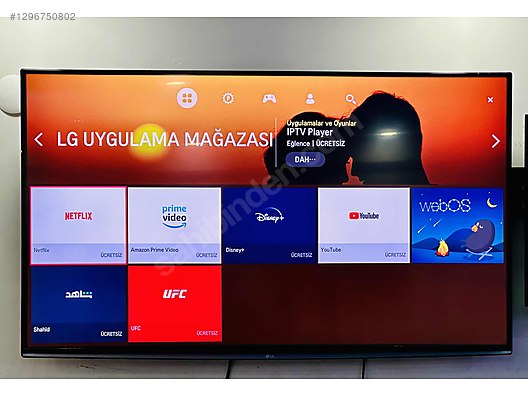 LG 140 EKRAN 4K WEBOS SMART LED TV - İkinci El LG LED & LCD TV İlanları ...