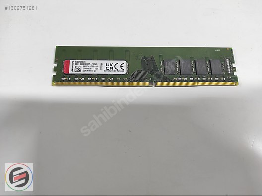 Kingston 16 GB 3200 MHz CL22 KVR32N22D8/16 DDR4 Ram sahibinden