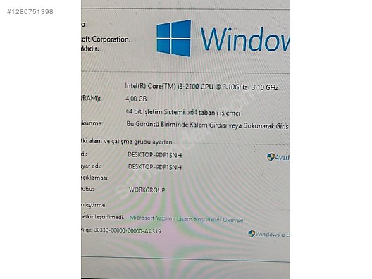 Masaüstü Bilgisayar - Anakart ecs h61h2-m2 h61 chipsetli anakart + i3 2100 işlemci + 4gb ram Anakart Anakart