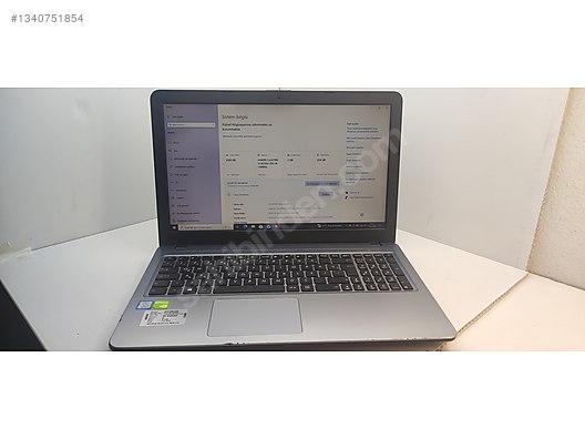 【訳あり】ASUS ssd250GB,hdd1TB,DDR3 8GB,Win10 Asus / ASUS X540U İ5-8250 8GB RAM 256GB M2 SATA HARDDİSK