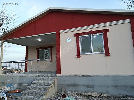 MEGAEVİM ÇELİK PREFABRİK EV 62 M2 ANAHTAR TESLİM FULL PAKET Satılık