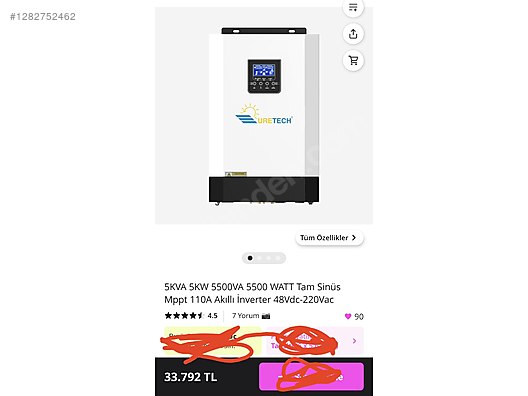 İkinci El ve Sıfır Alışveriş / Bahçe & Yapı Market / Yapı Malzemeleri / Isıtma / Güneş Enerjisi Sistemi