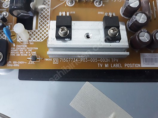 715G7734-P01-005-002H , PHİLİPS 32PFS4132/62 POWER BOARD - TV