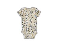 Gerber Tilki ve Tavşan Desenli Kısa Kollu Body (6-9 Ay)