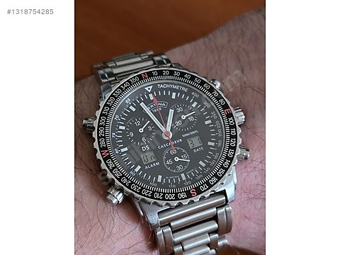 Certina / CERTINA DS CASCADEUR PILOT DIJITAL ANALOG ALARM CHRONO