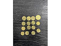 Altın rengi 50 kr 25 kr 10 kr 5 kr