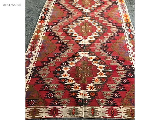 K0009535 Kirmizi Kirsehir Kilimi Kilim Halilar Patchwork Halilar Boyali Vintage Halilar Antika Kilimler Yolluk Kilimler Ozel Kilim Dokuma Hizmetleri