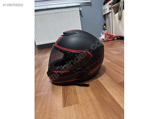 Shoei Qwest BloodFlow Full Face Kask KırmızıSiyah Vizörlü on