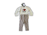 H&M I ️ Dad Uzun Kollu Body & Pantolon Takımı (6-9 Ay)