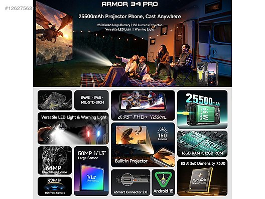 Used & Brand New Items / Cell Phones & Accessories / Cell Phones / Ulefone / Armor 34 Pro