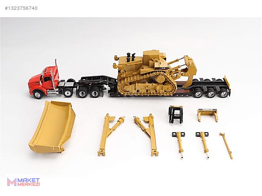 1:50 DIECAST MASTERS トレーラーセット Diecast Masters Diecast Model 1/50 Caterpillar Dozer İş Makinesi