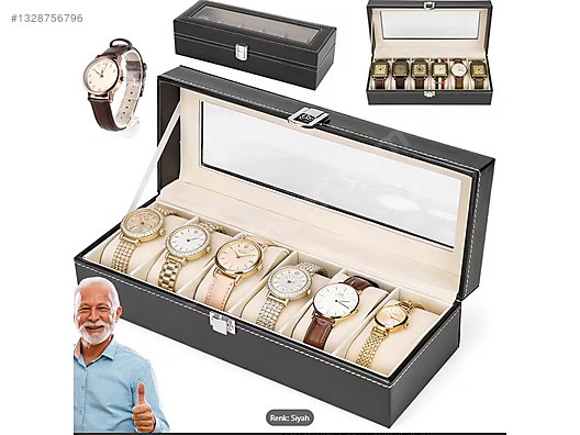 Premium Saat kutusu 6 lı Düzenleyici,Organizer on sahibinden.com