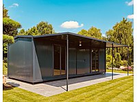 3X8 FRANSIZ CAMLI VERANDALI İKİ ODA WC DUŞ MUTFAKLI KONTEYNER #1273757198