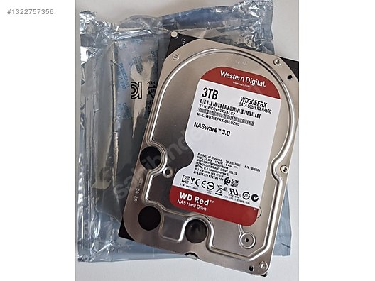 WD Red 3TB Intellipower Sata 3.0 64Mb 3,5 NAS Sabit Disk