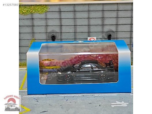 1/64 FUJİ MODEL - NİSSAN SKYLİNE GT-R34 CARBON - 999 LİMİTLİ on