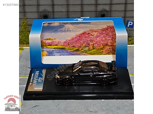 1/64 FUJİ MODEL - NİSSAN SKYLİNE GT-R34 CARBON - 999 LİMİTLİ on