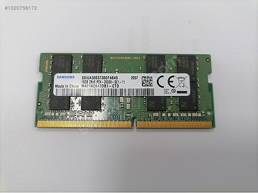 Samsung, 16GB, DDR4 SODIMM, 2666 MHz, 1.2V Ram sahibinden.comda