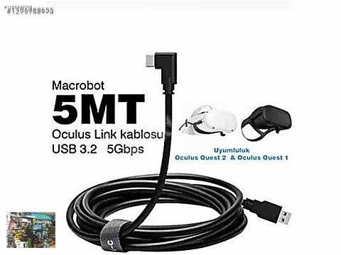 Oculus Quest 2 Link Kablosu 5mt 5gbps Usb 3.2 sahibinden.comda