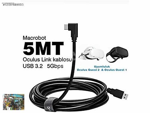 Oculus Quest 2 Link Kablosu 5mt 5gbps Usb 3.2 sahibinden.comda