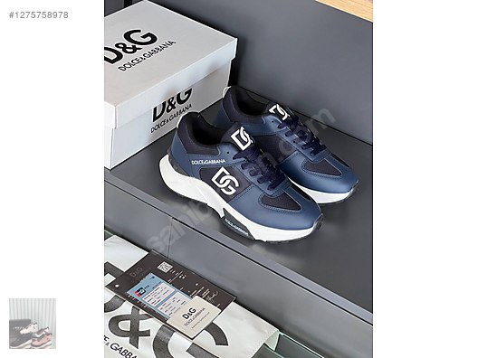DOLCE＆GABBANA D&G イール レザー　size 46 NAVY dolcegabbana-erkek-klasik-