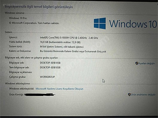 İkinci El ve Sıfır Alışveriş / Bilgisayar / Dizüstü (Notebook) / Laptop / Casper