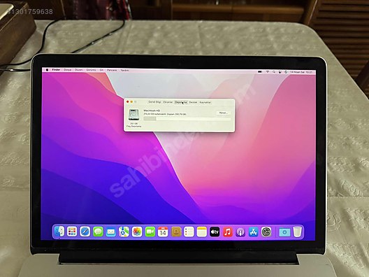 Apple Macbook / APPLE MACBOOK PRO A1398 MİD 2015 iNTEL i7 2.2 16GB